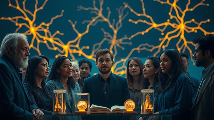 A diverse group discussing Spiritual Warfare and The Power of Prayer, illuminated with wonder.
