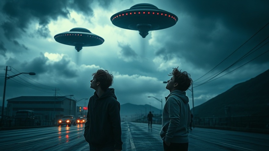 Dramatic urban scene with UFOs; JosephZ's prophetic insights on truth seeking.