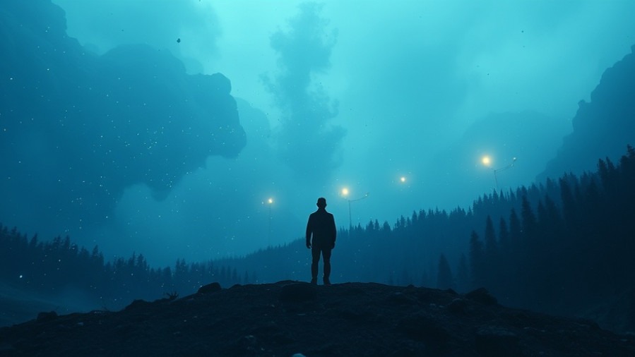 A lone figure in a powerful scene, embodying Dutch Sheets' spiritual authority and insights.