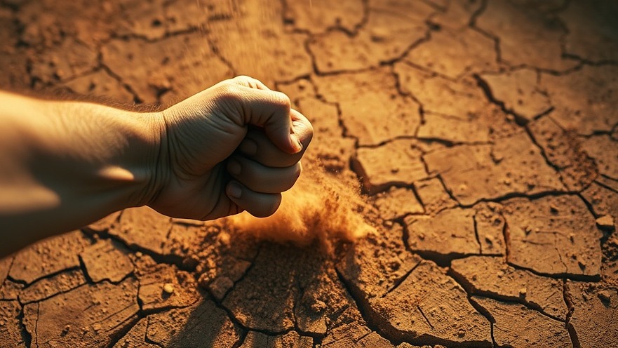 Joseph Z ministry: a powerful fist striking earth, symbolizing spiritual warfare and revival.