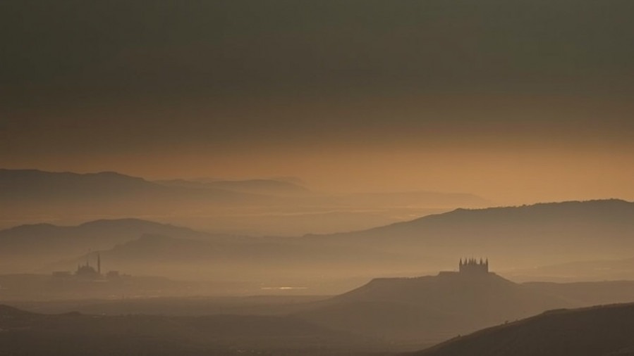 Cinematic landscape in Israel at dawn, reflecting unity in prayer and covenant theology.