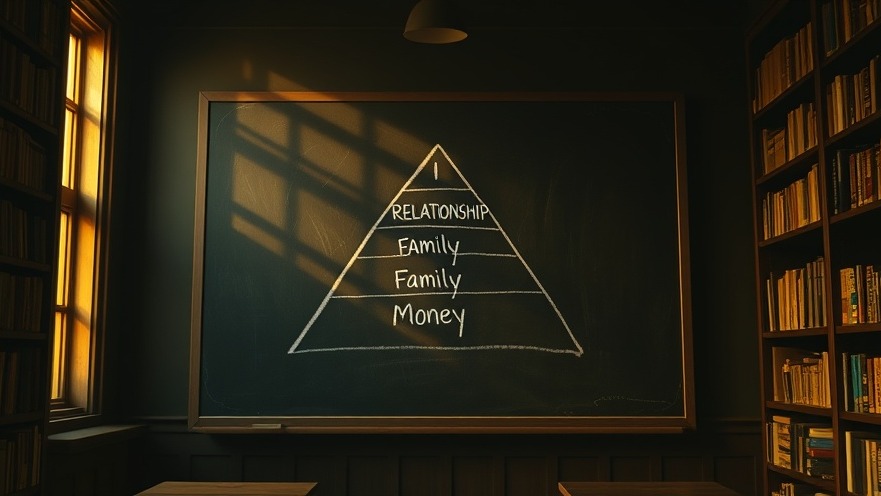Cinematic classroom scene with pyramid chart on chalkboard symbolizing Spiritual Warfare guidance.