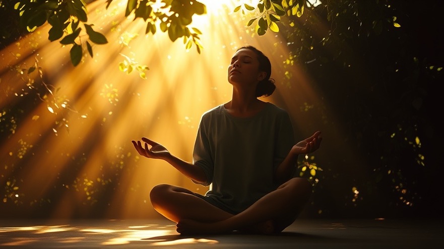 A serene moment of spiritual warfare and personal breakthrough in prayer.