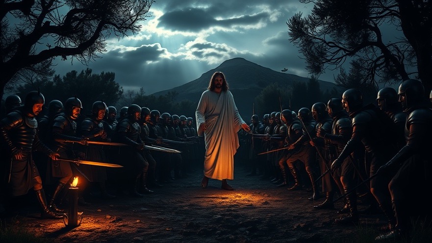 Jesus in Gethsemane, a powerful display of Miracles and Healings amid Spiritual Warfare.