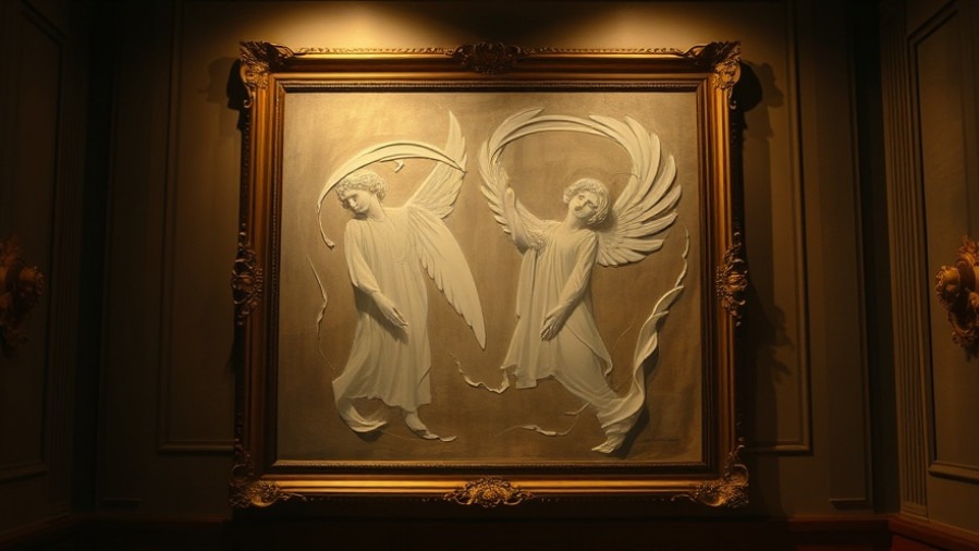 A cinematic oil painting of angels representing the role of angels in faith.