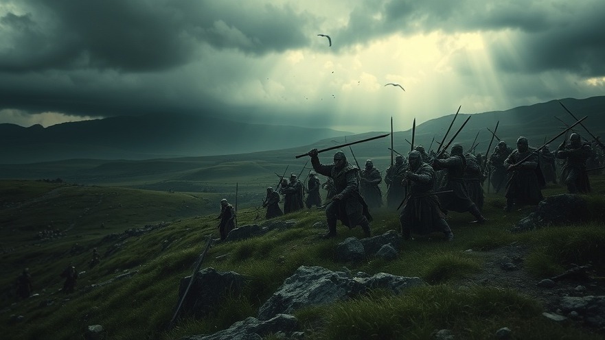 Cinematic scene of spiritual warfare, featuring prophetic believers and Rick Renner's themes.