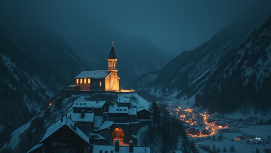 Rick Renner's church symbolizes spiritual growth amidst a snowy mountain town.