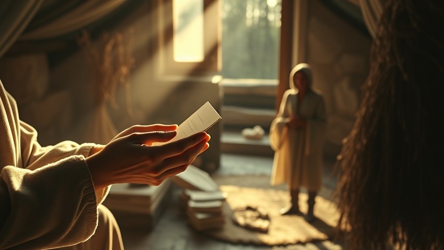 Cinematic scene of spiritual growth; hands receiving and offering in earthy warmth.