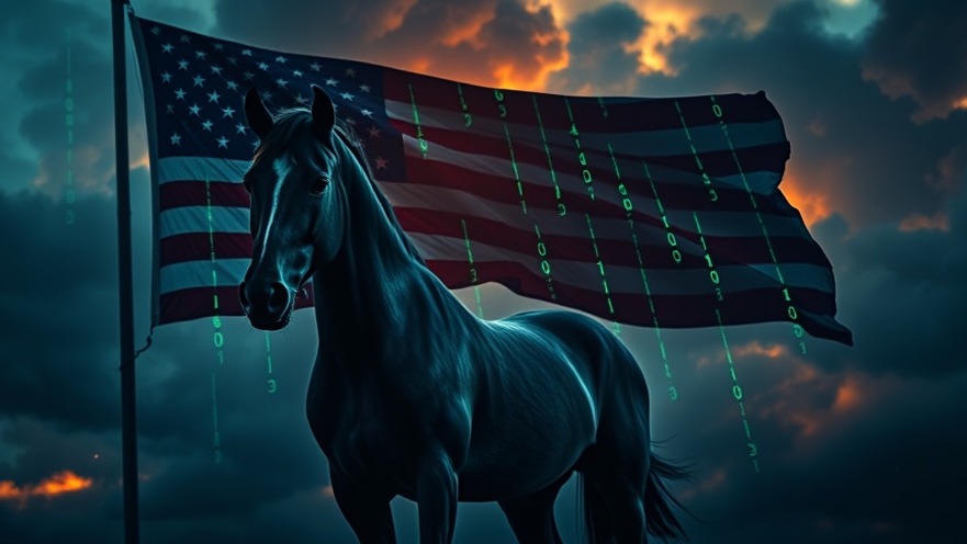 A powerful horse symbolizes global revival amidst stormy skies and fading false gods.