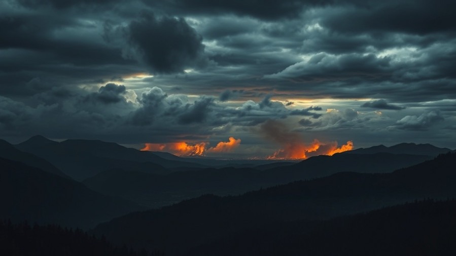 Prophetic insights on signs of the end times in a dark, cinematic landscape.