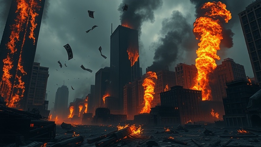 Apocalyptic cityscape illustrating spiritual warfare and prophetic insights by Joseph Z.