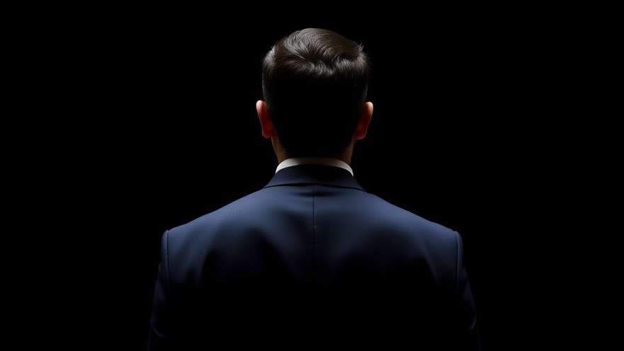 Confident man in a dark suit symbolizes spiritual warfare and prayer power.