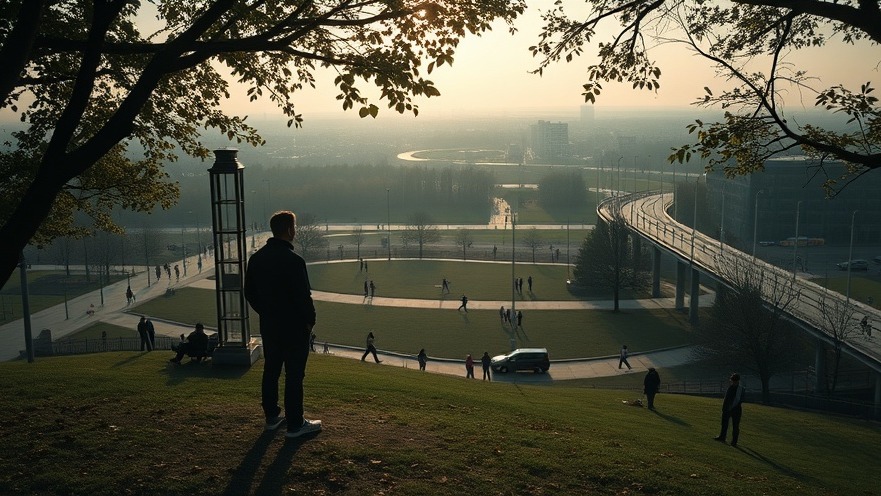 A contemplative man on a hill, reflecting on spiritual authority and the power of prayer at dawn.