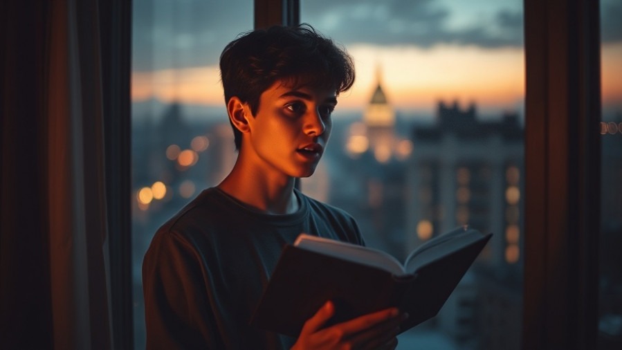 Young adult sharing personal testimony with prophetic insights in a spirit-filled community.