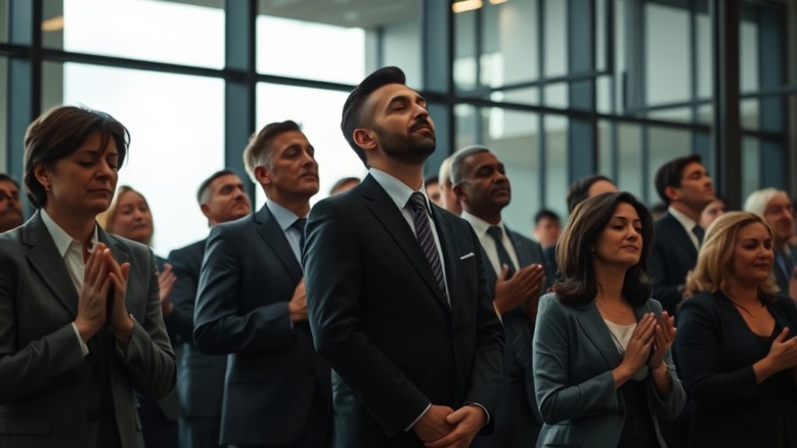 Prayer warriors engaged in worship, inspired by Dutch Sheets, amidst serene lighting.