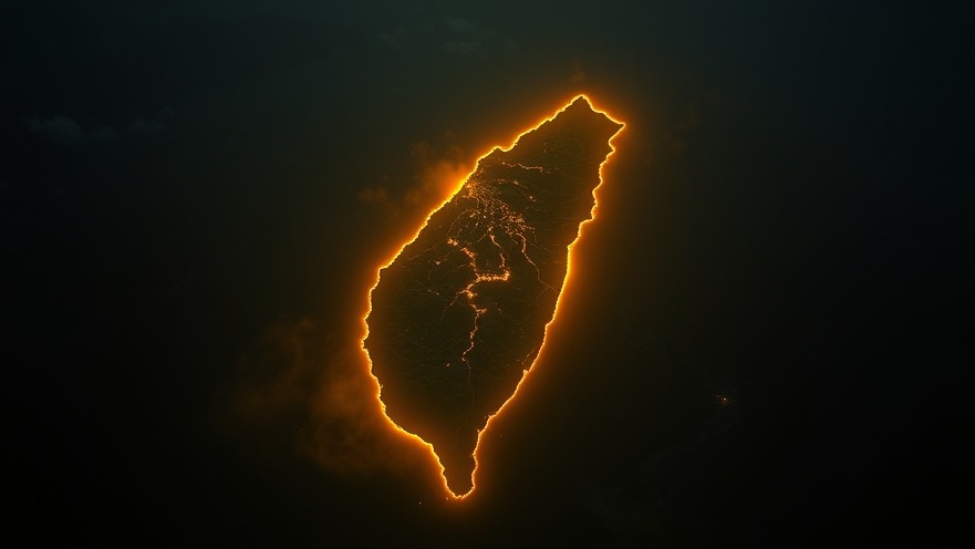 Cinematic aerial view of Taiwan with prophetic insights in prayer and intercession.