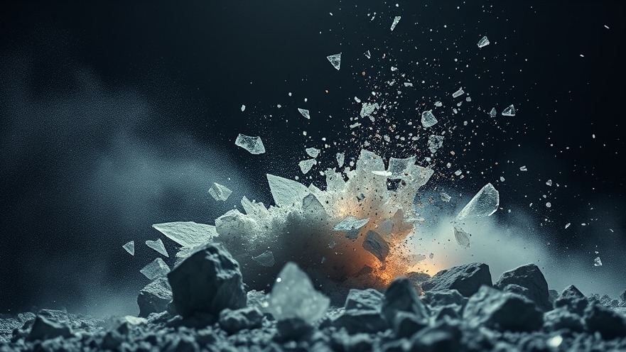 Cinematic clash in spiritual warfare—cement and crystals collide, revealing discernment.