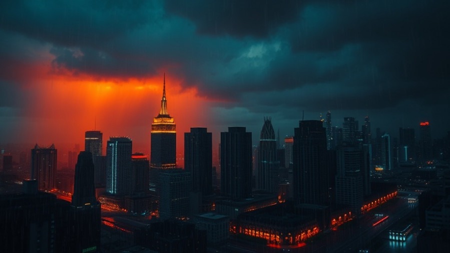 Dramatic urban nightscape symbolizes Rick Renner's insights on spiritual warfare.