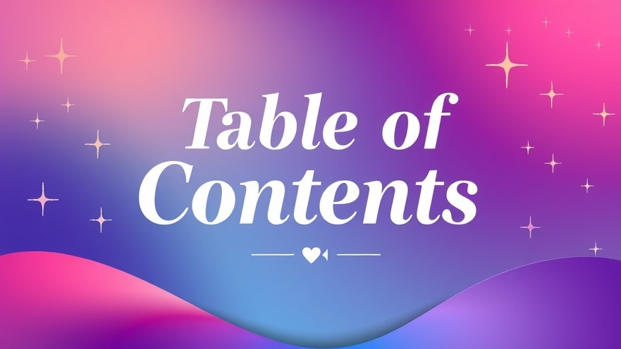 Transform Your Documents with an Eye-Catching Table of Contents
