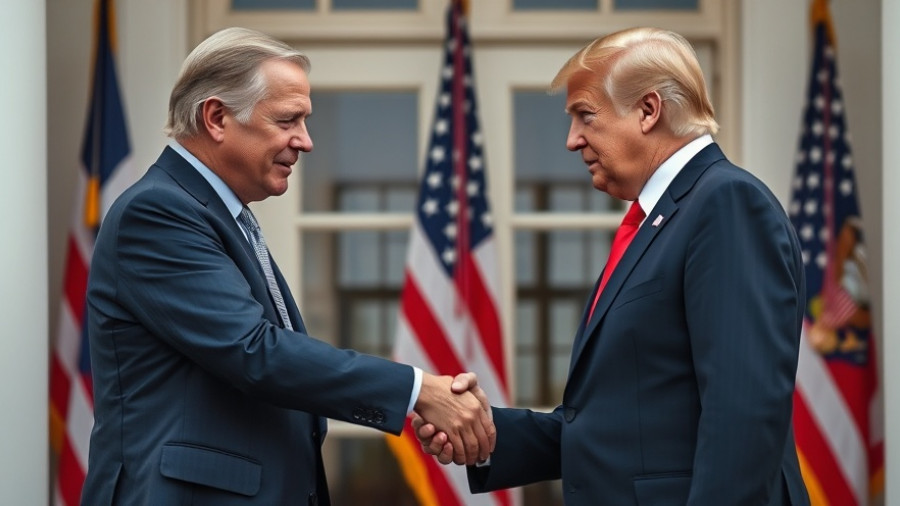 Political leaders in diplomatic handshake and discussion, Trump Xi meeting lowers tariffs.