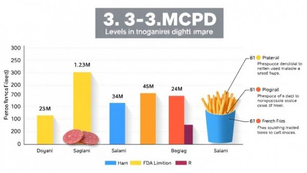 Graph comparing 3-MCPD in foods, highlighting FDA limit for soy sauce.