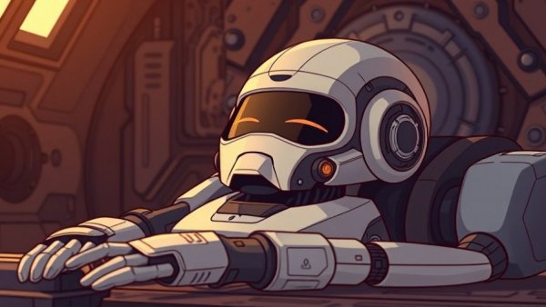 Animated robot scene illustrating futuristic designs for Best Black Friday Deals for Men.