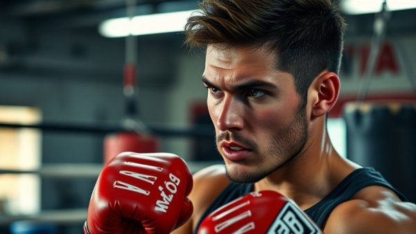 Inspirational athlete with prosthetic leg training in adaptive sports.