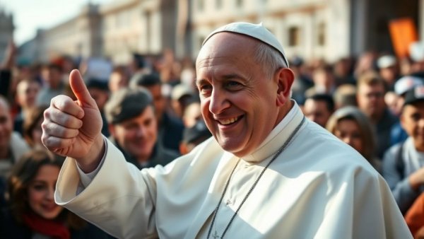 Pope Leo XIV consistory event with papal figure in white robes