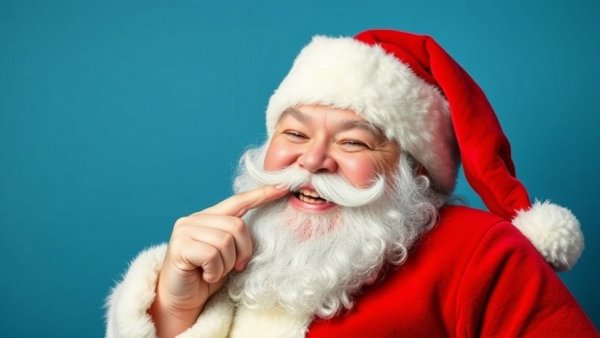 Santa Claus winking, Being Santa Claus Year-Round charm.