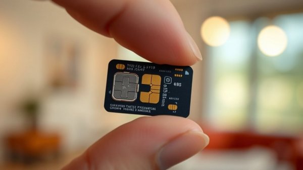 Close-up of traditional SIM card highlighting challenges of switching to eSIM technology.