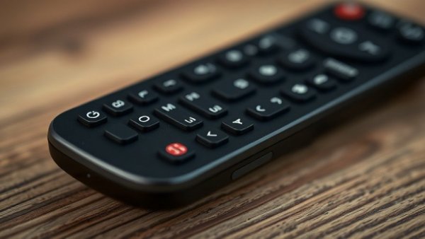 Streaming prices in 2026: Black TV remote on wooden surface.