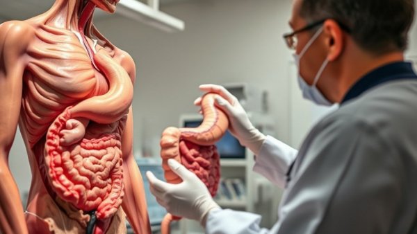 Anatomical model of stomach discussed, hidden costs of bariatric surgery.