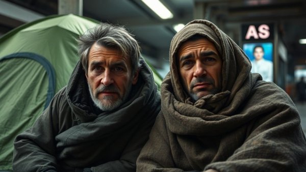 Kyiv residents facing freezing energy crisis, bundled in subway.