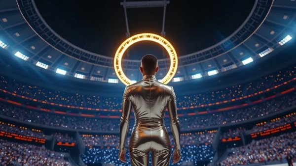 Winter Olympics opening ceremony 2026 highlights: ceremonial figure under illuminated ring.