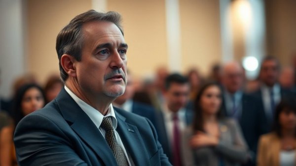 Concerned man discusses NASA Artemis II fueling issues at a conference.