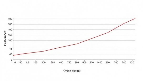 Graph of onion extract effects on blood sugar for men's nutrition.