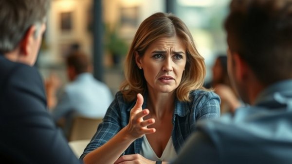 Expressive woman frustrated during talk, highlighting toxic people effects.