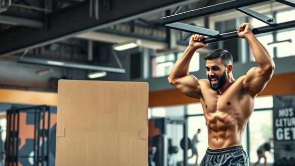 Athlete attempts 24-hour pull-up world record in gym setting.