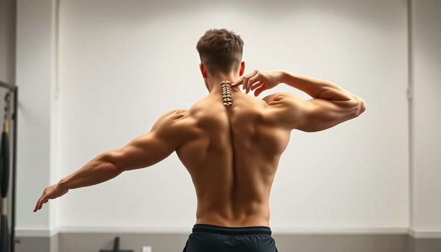 Focused male athlete doing T-spine rotations for enhanced squat performance.