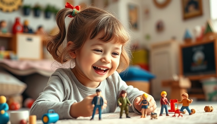 Young girl learning through play in a cozy living room.