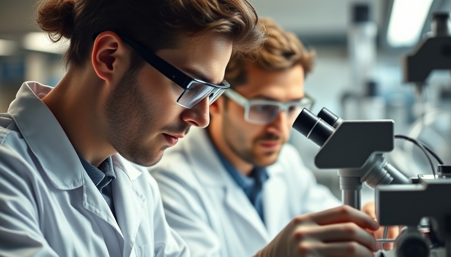 Scientists in lab discussing Testosterone Replacement Therapy (TRT).