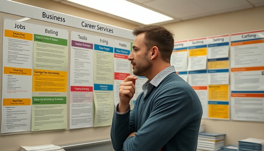 Career center bulletin board with diverse job postings.