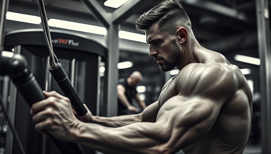 Bodybuilder using Nautilus Pullover Machine in a gym setting