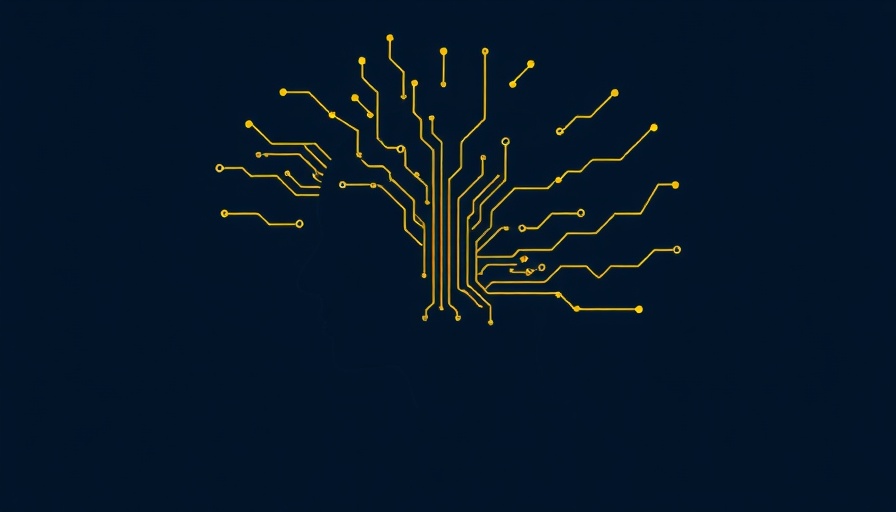 Artificial General Intelligence concept with human silhouette and circuits