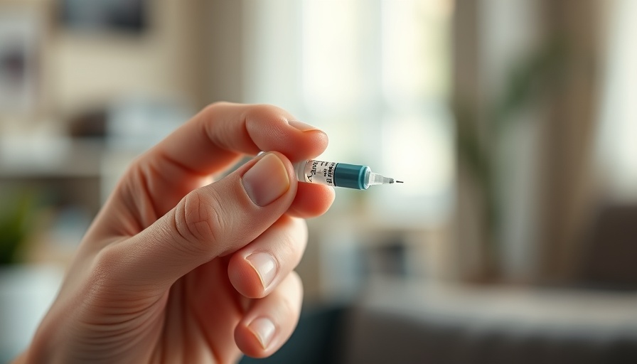 Person using insulin pen needle, diabetes drugs potential optic nerve damage risk.