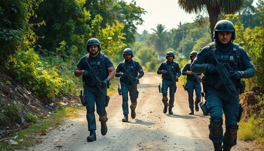 Police patrol Haiti's rural roads amid gang violence crisis.