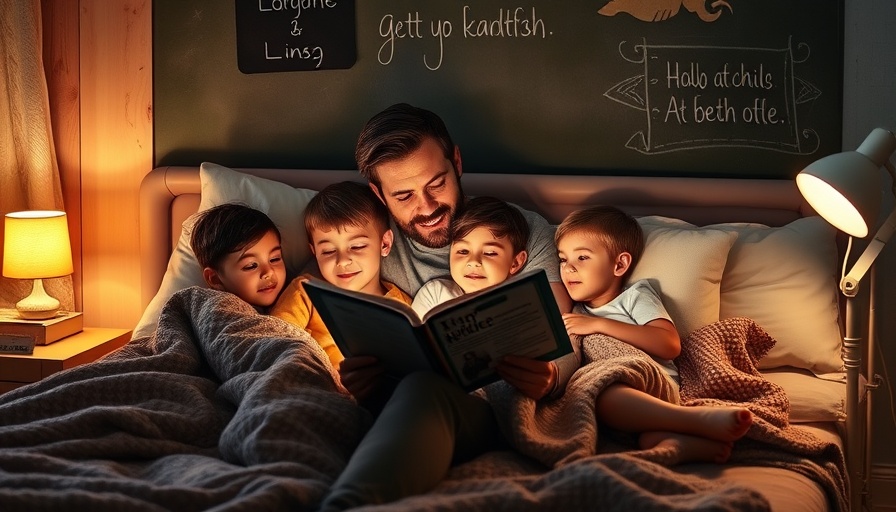 Family enjoying classic chapter books for kids at bedtime.