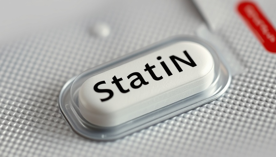 Blister pack of statin tablet highlighting benefits and risks.
