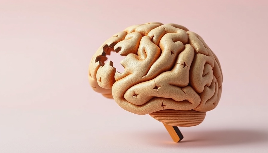 Wooden brain model with missing puzzle pieces symbolizing dementia risk.
