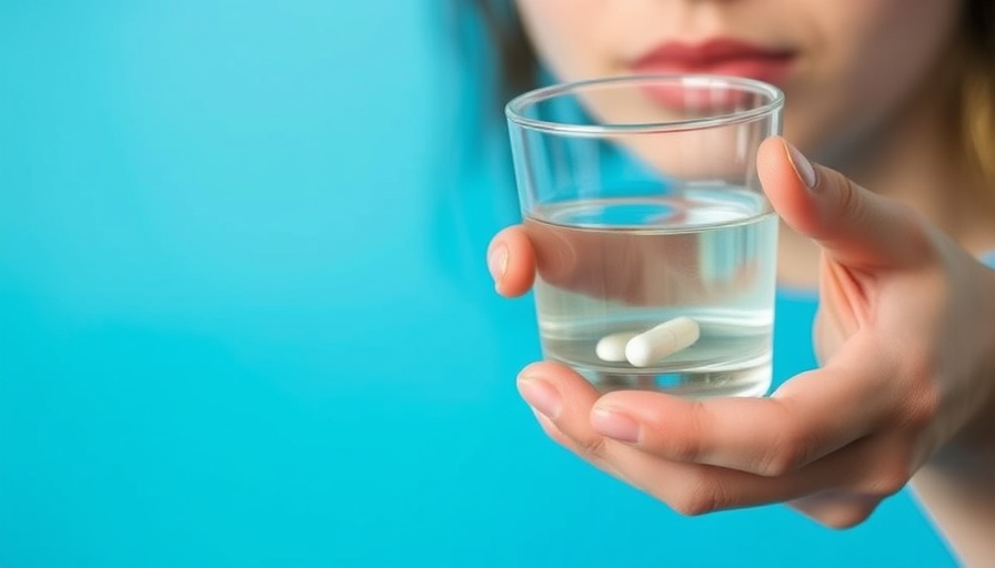 Person preparing to take statin pill, benefits and side effects context.